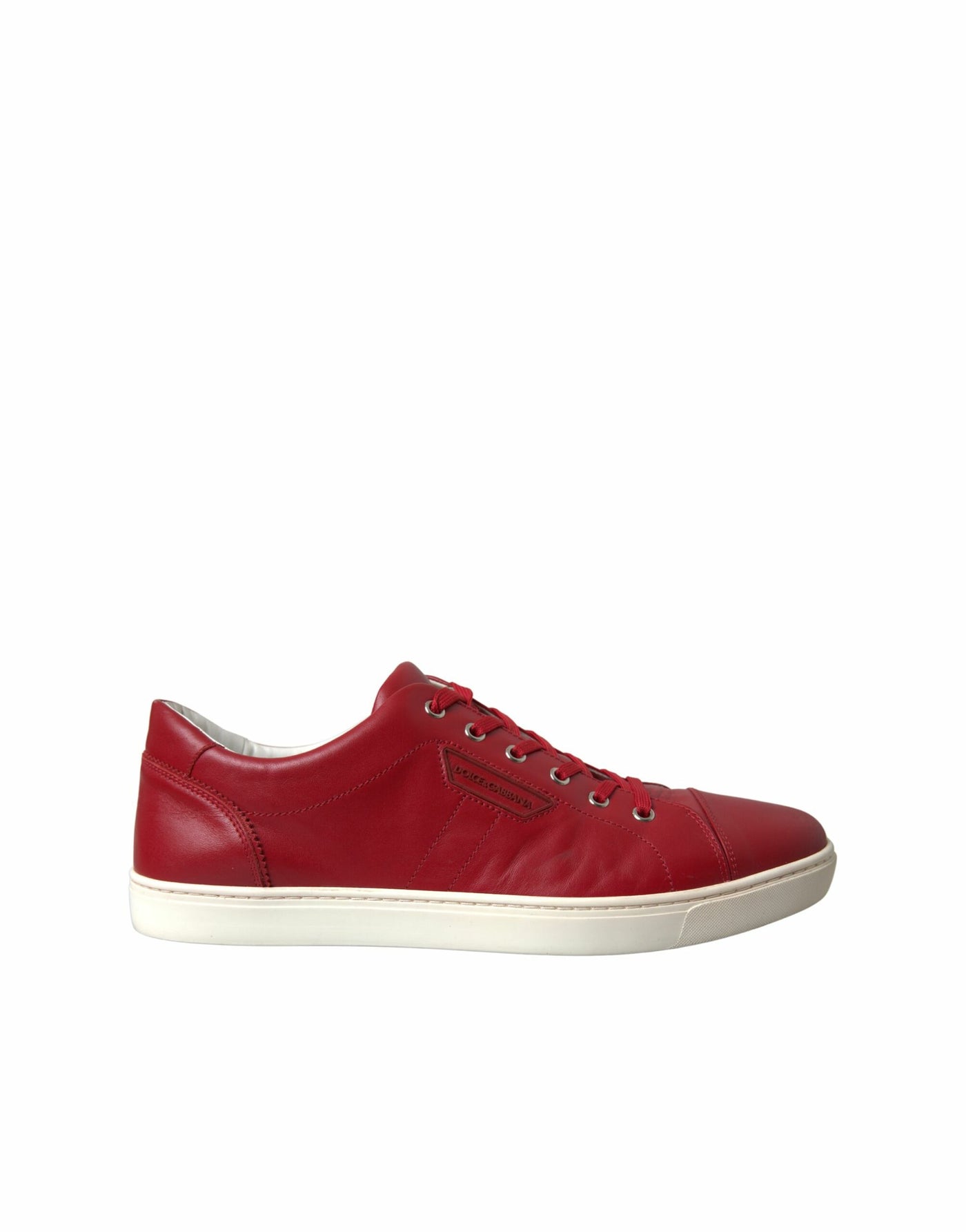 Shoes Red Portofino Leather Low Top Mens Sneakers