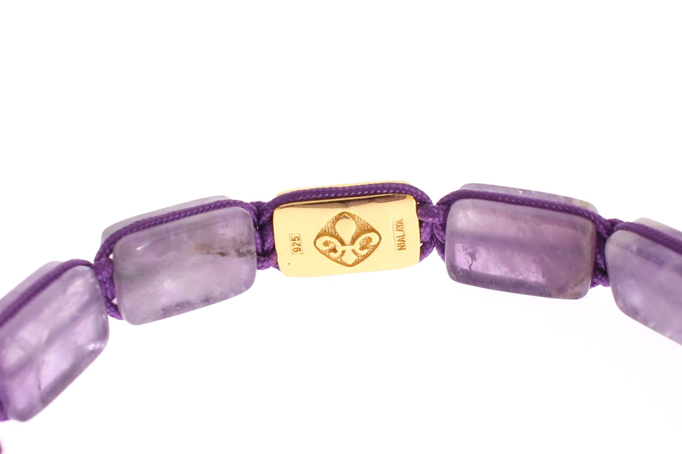 CZ Amethyst 18K Gold 925 Bracelet