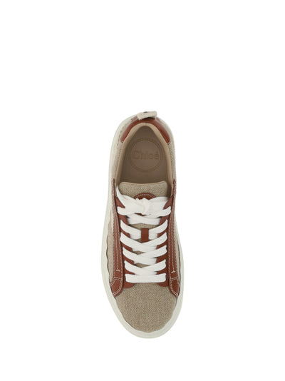 Beige and Brown Lauren Sneakers