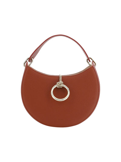 Brown Leather Small Arlène Shoulder Bag