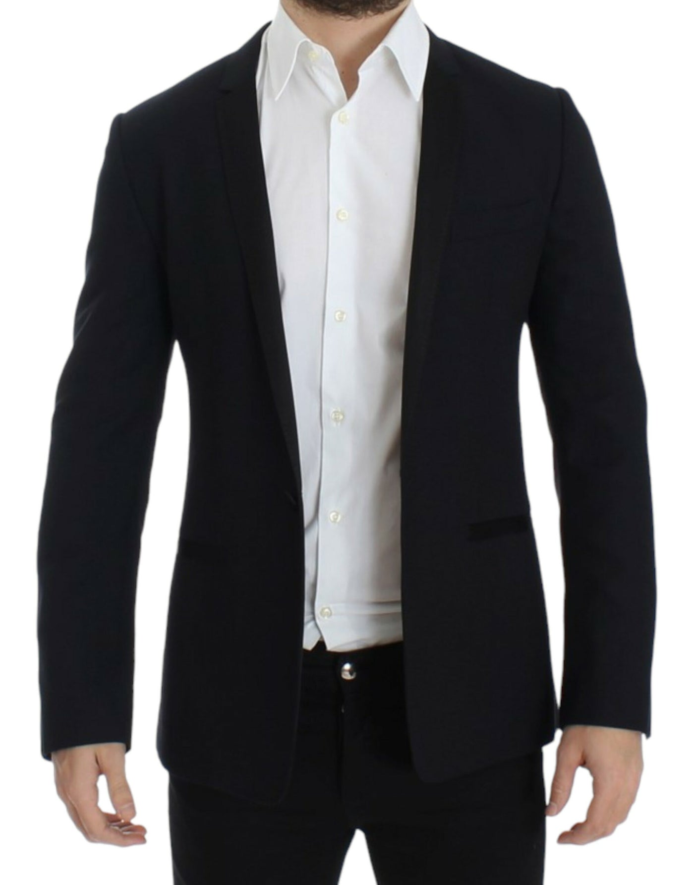 Blue wool GOLD slim fit blazer