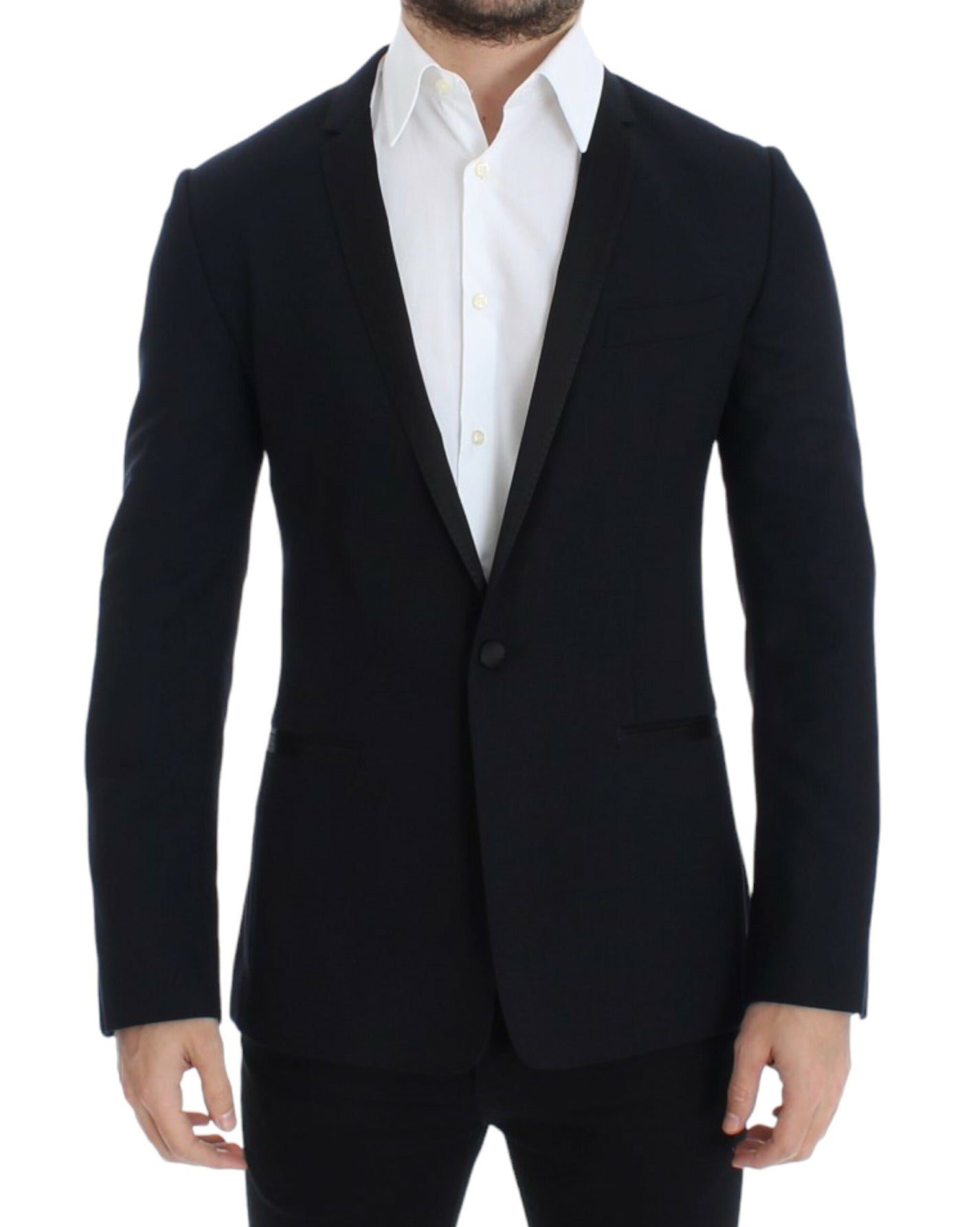 Blue wool GOLD slim fit blazer