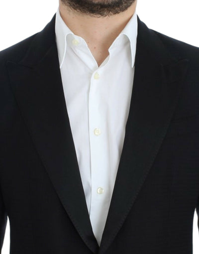 Black wool silk SICILIA blazer