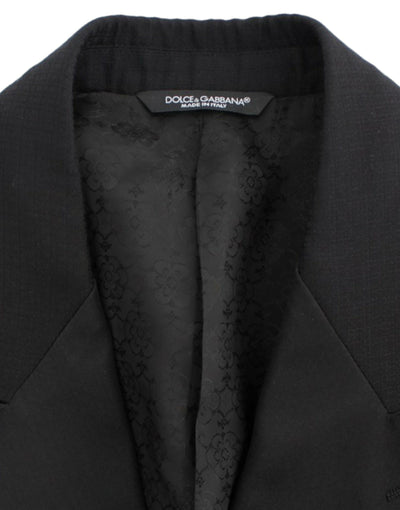 Black wool silk SICILIA blazer