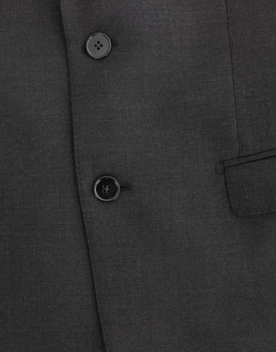 Gray wool slim fit blazer