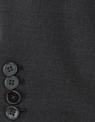 Gray wool slim fit blazer