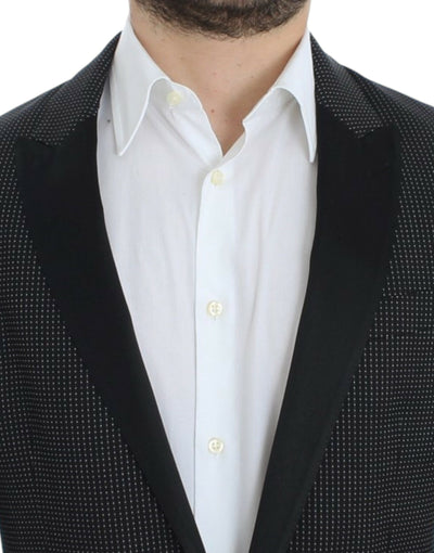 Black wool slim MARTINI blazer