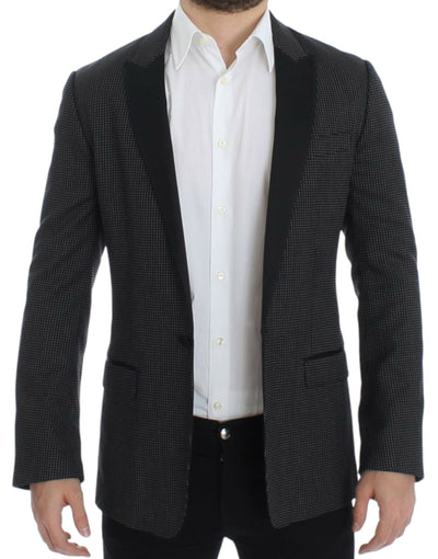 Black wool slim MARTINI blazer