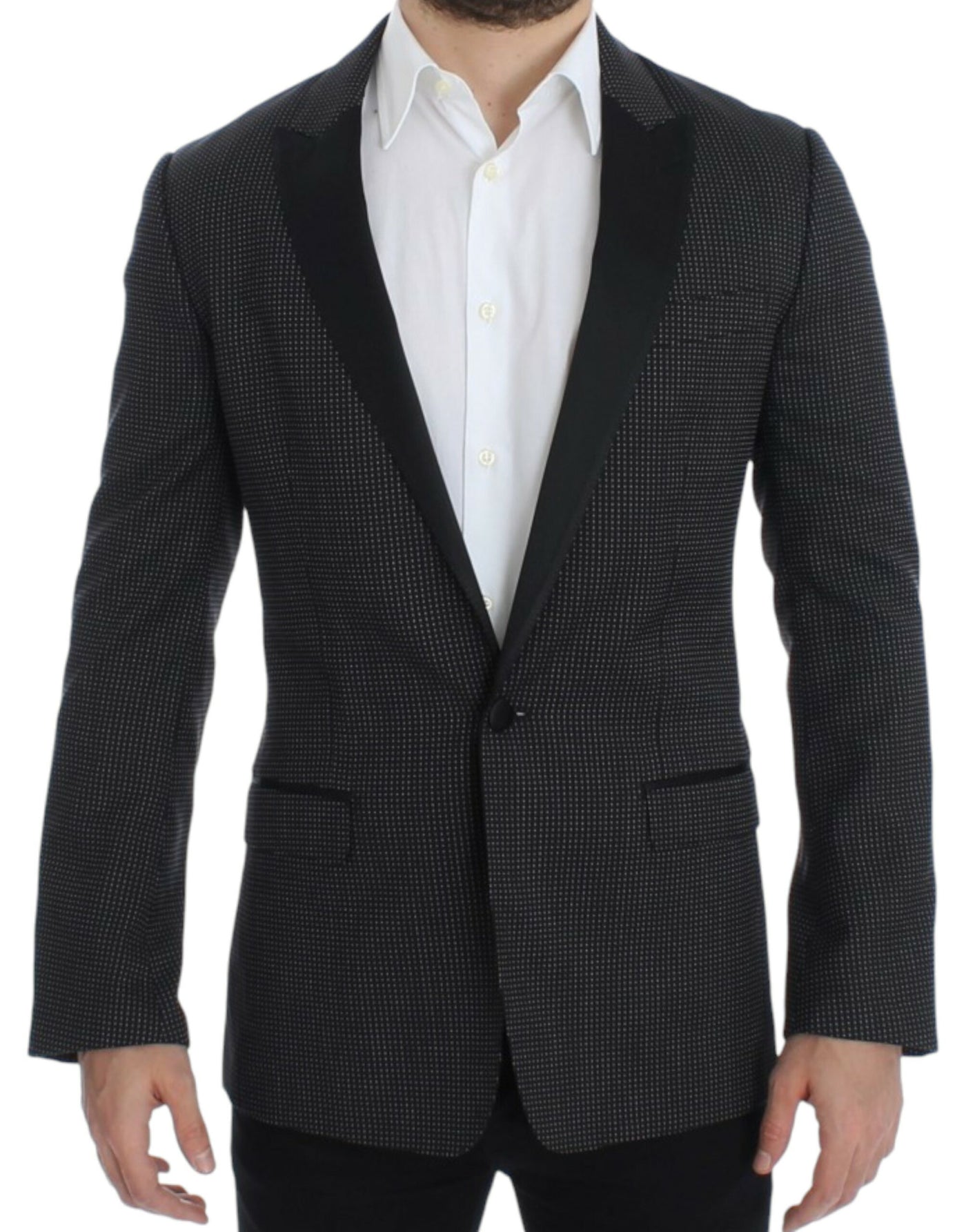 Black wool slim MARTINI blazer