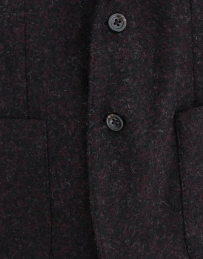 Bordeaux alpaga two button blazer