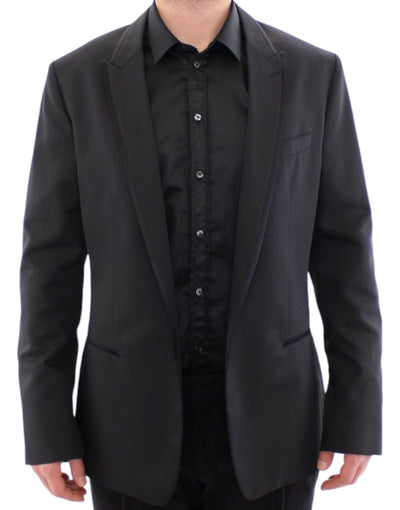 Black MARTINI one button blazer