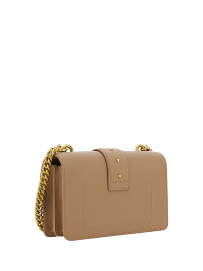 Beige Leather Love One Mini Shoulder Bag