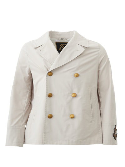 Beige Peacoat Double Breast Jacket