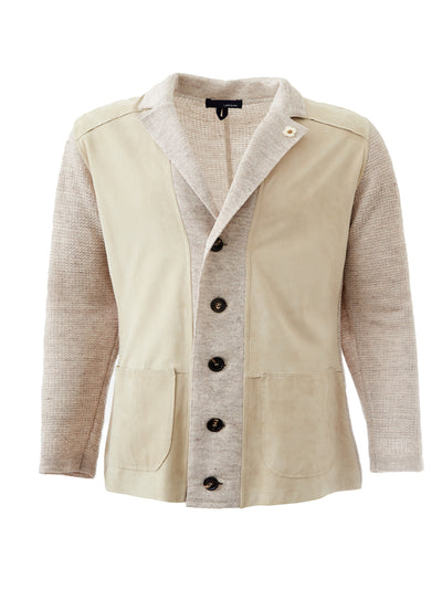 Beige Cardigan/Blazer in Blend linen