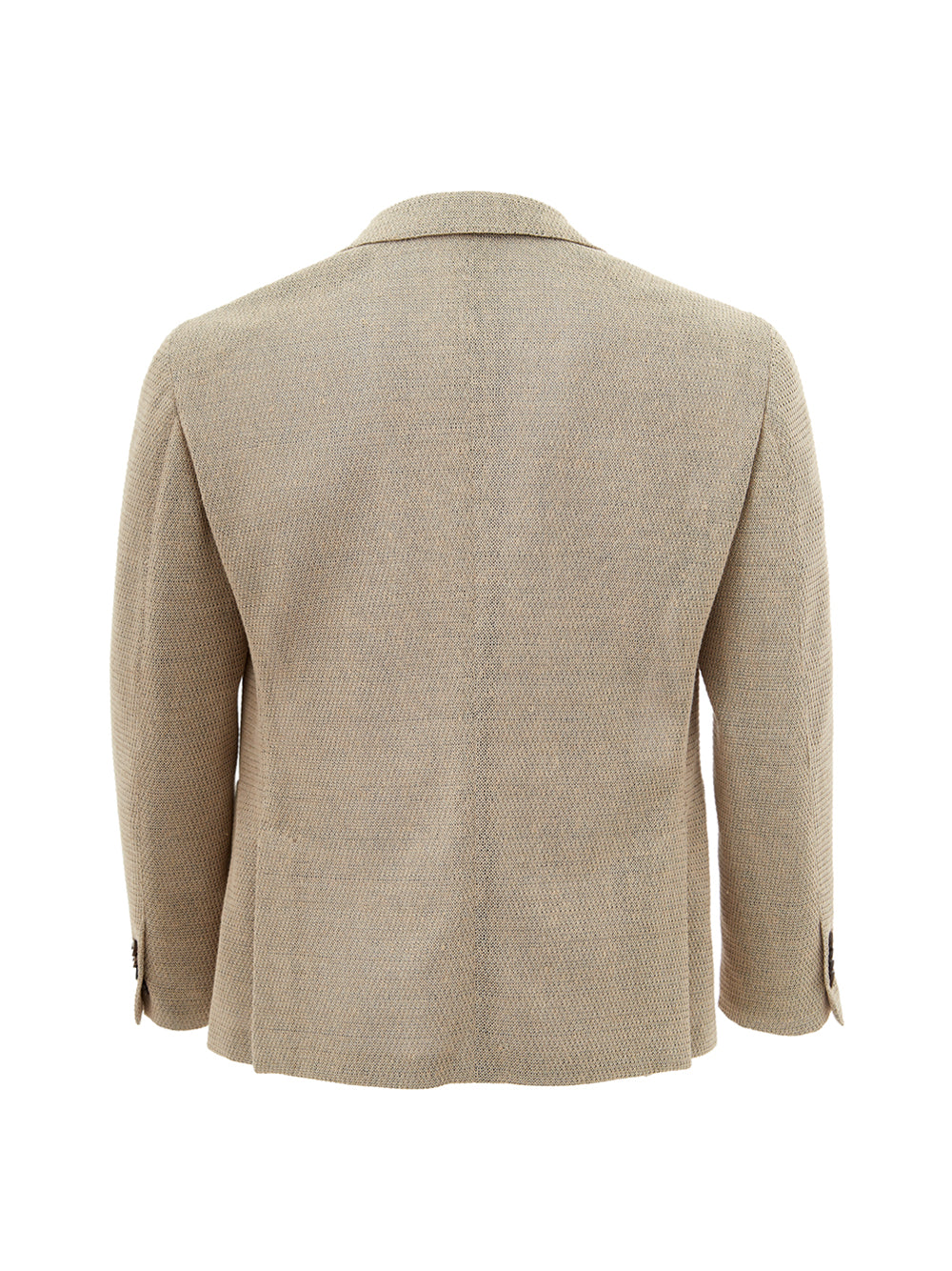 Beige Linen Deconstructed Jacket