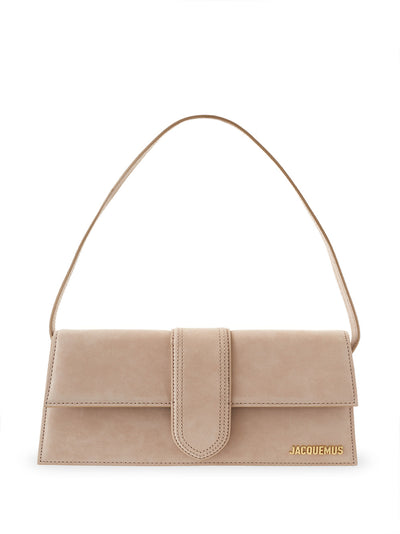 Dark Beige Nabuk Le Bambino Long Shoulder Bag