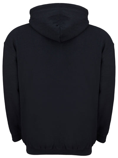 Black Hooded Sweatshirt with Colored Logo