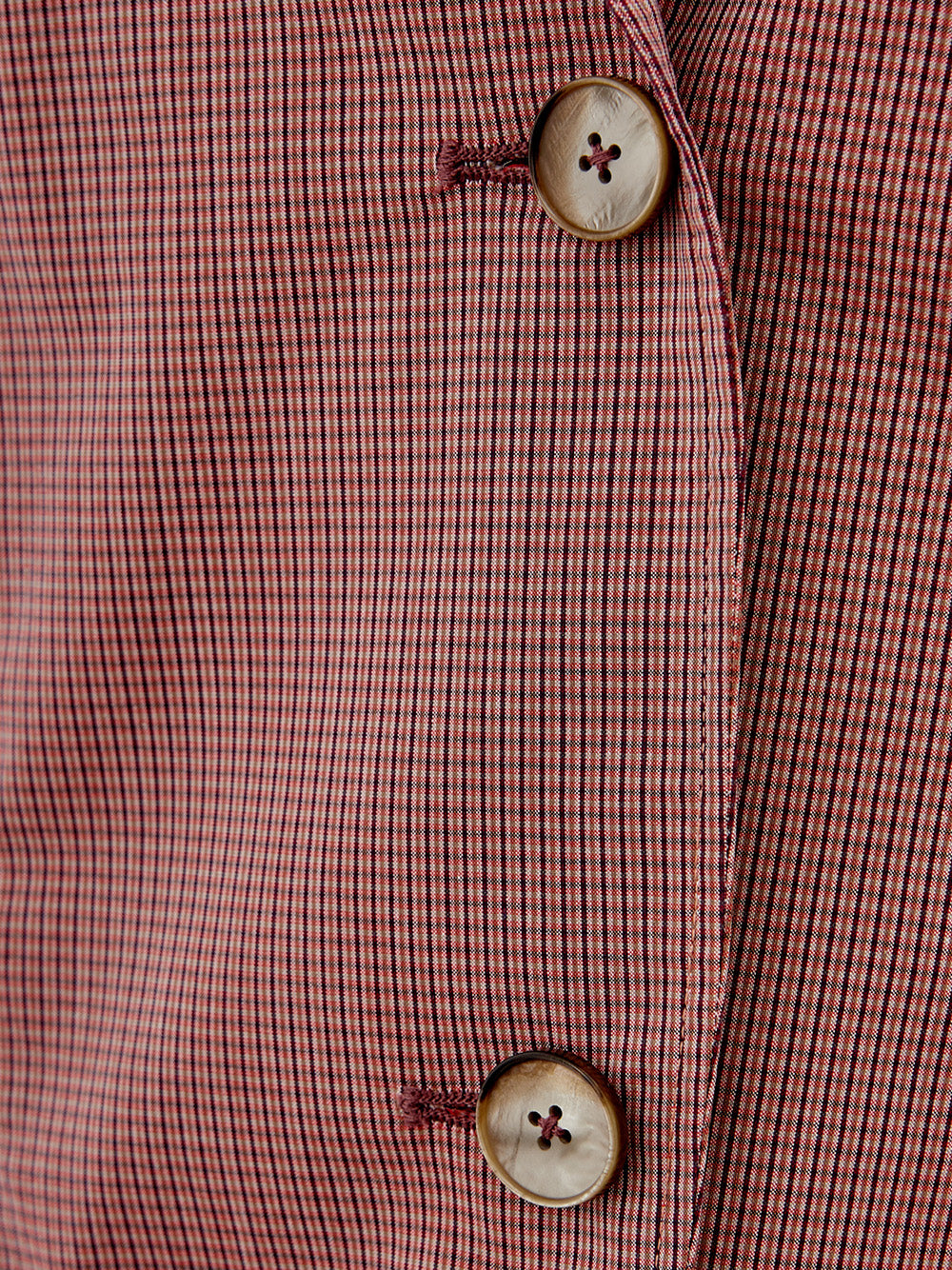 Pink Micro Check Two Button Jacket