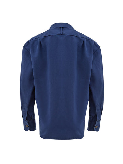 Blue Cotton Jacket 'shirt' Style