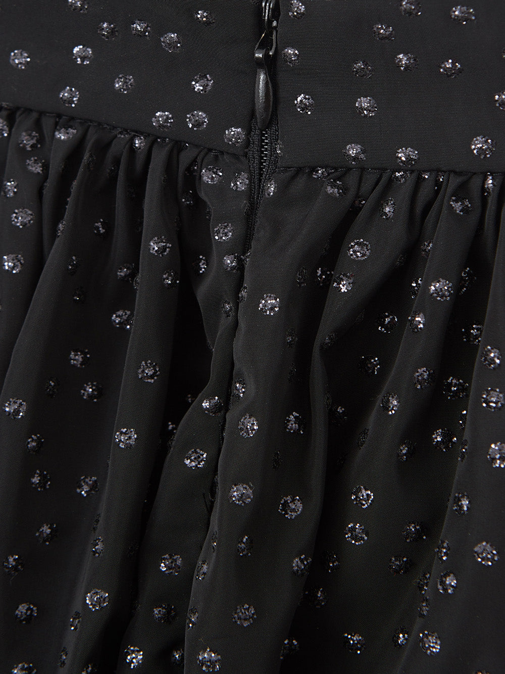 Black Flared Embellished Skirt