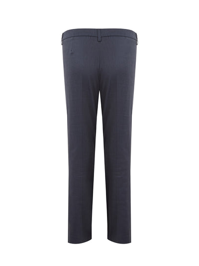 Blue Linen Blend  Chino Trousers