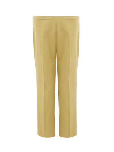 Yellow Cotton Chino Trousers