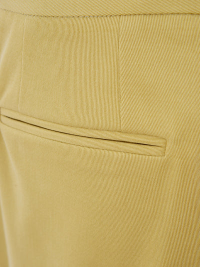 Yellow Cotton Chino Trousers