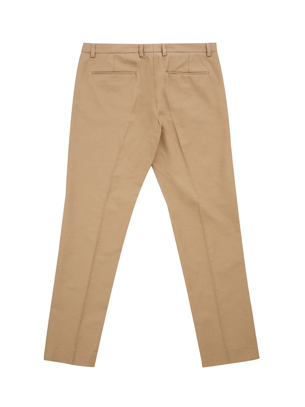 Beige Cotton Chino Trousers