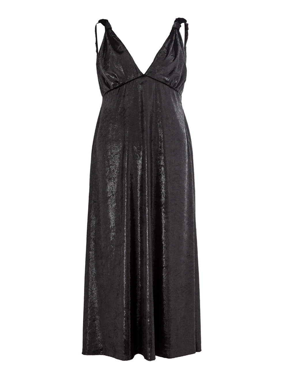 Black Embellished Velvet effect Dress