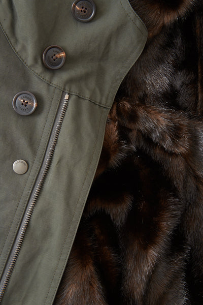 Parka Jacket with Inner Eco Fur