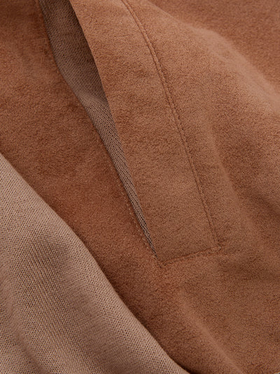 Alcantara and Cotton Full Zip Sweater