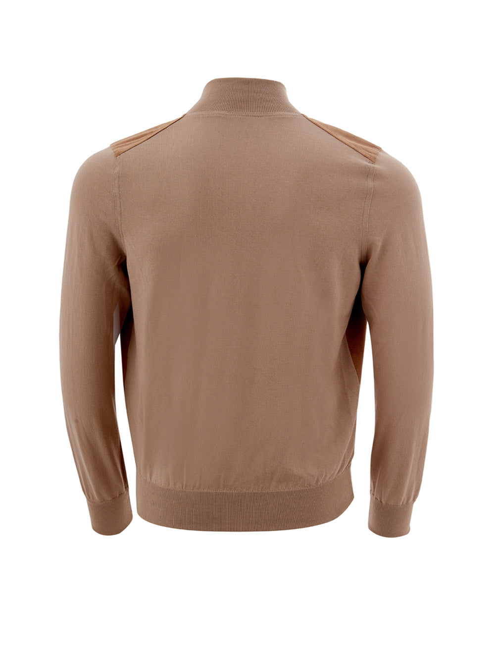 Alcantara and Cotton Full Zip Sweater