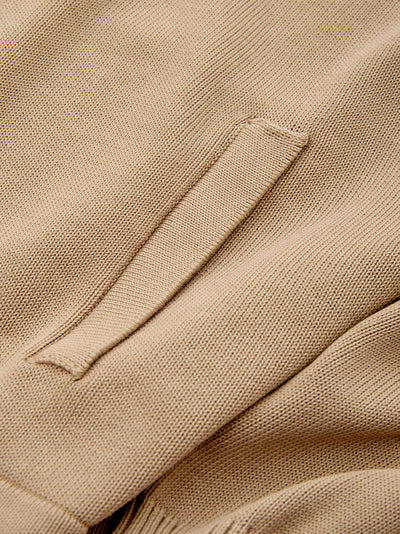 Beige Full Zip Jumper