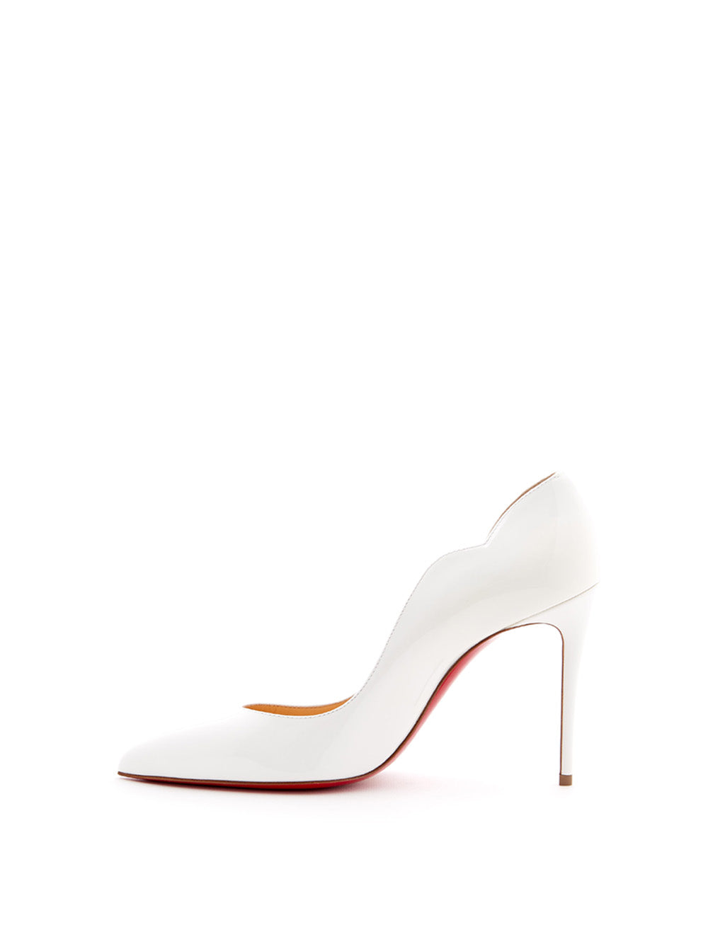 Hot Chick White Patent Leather Décolleté