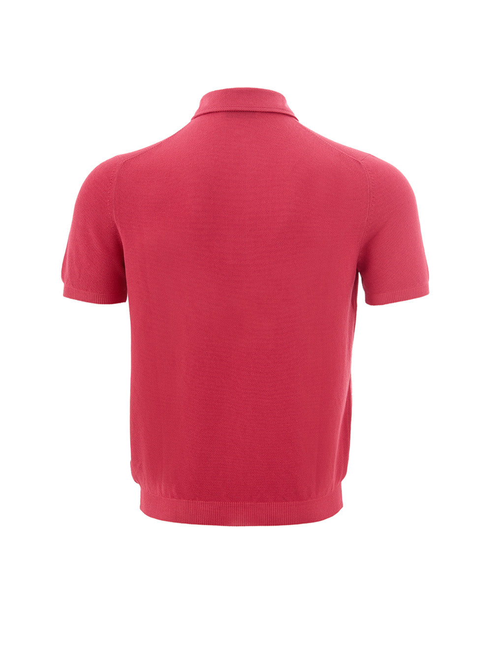 Pink Cotton Polo Knit Shirt