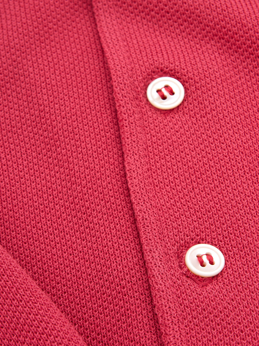 Pink Cotton Polo Knit Shirt