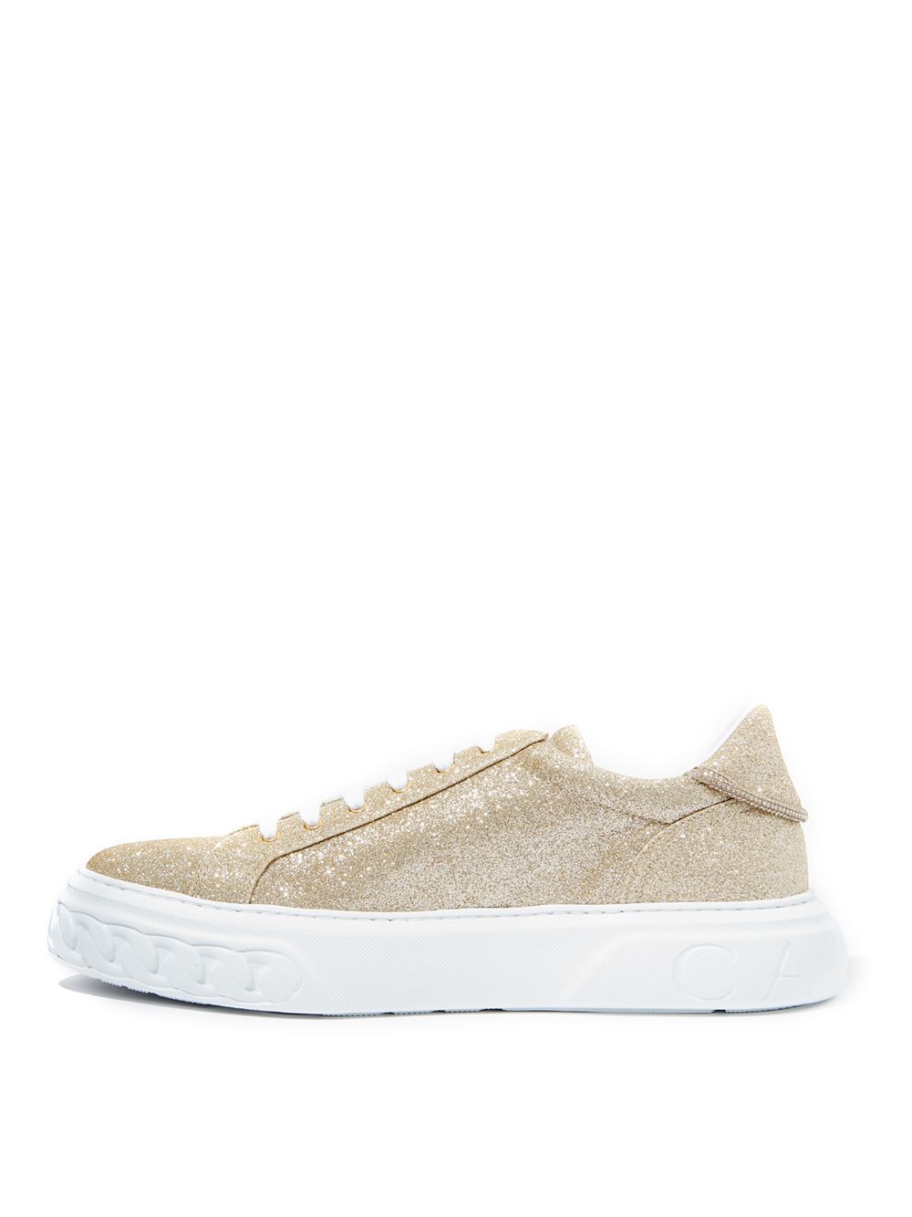 Gold Glitter 'Off Road' Sneaker