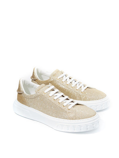 Gold Glitter 'Off Road' Sneaker