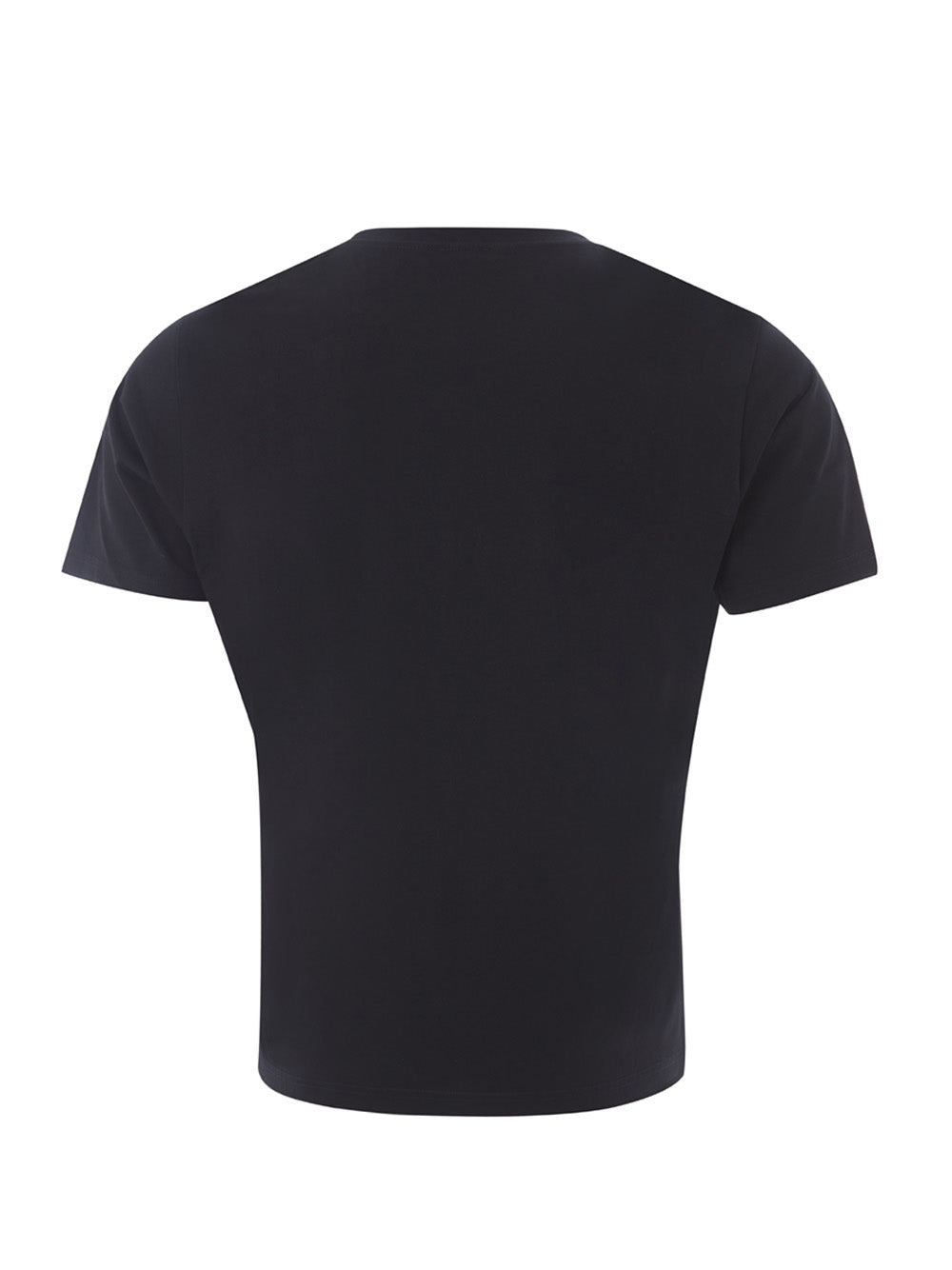 Black Cotton T-Shirt with Eye Print On the Front