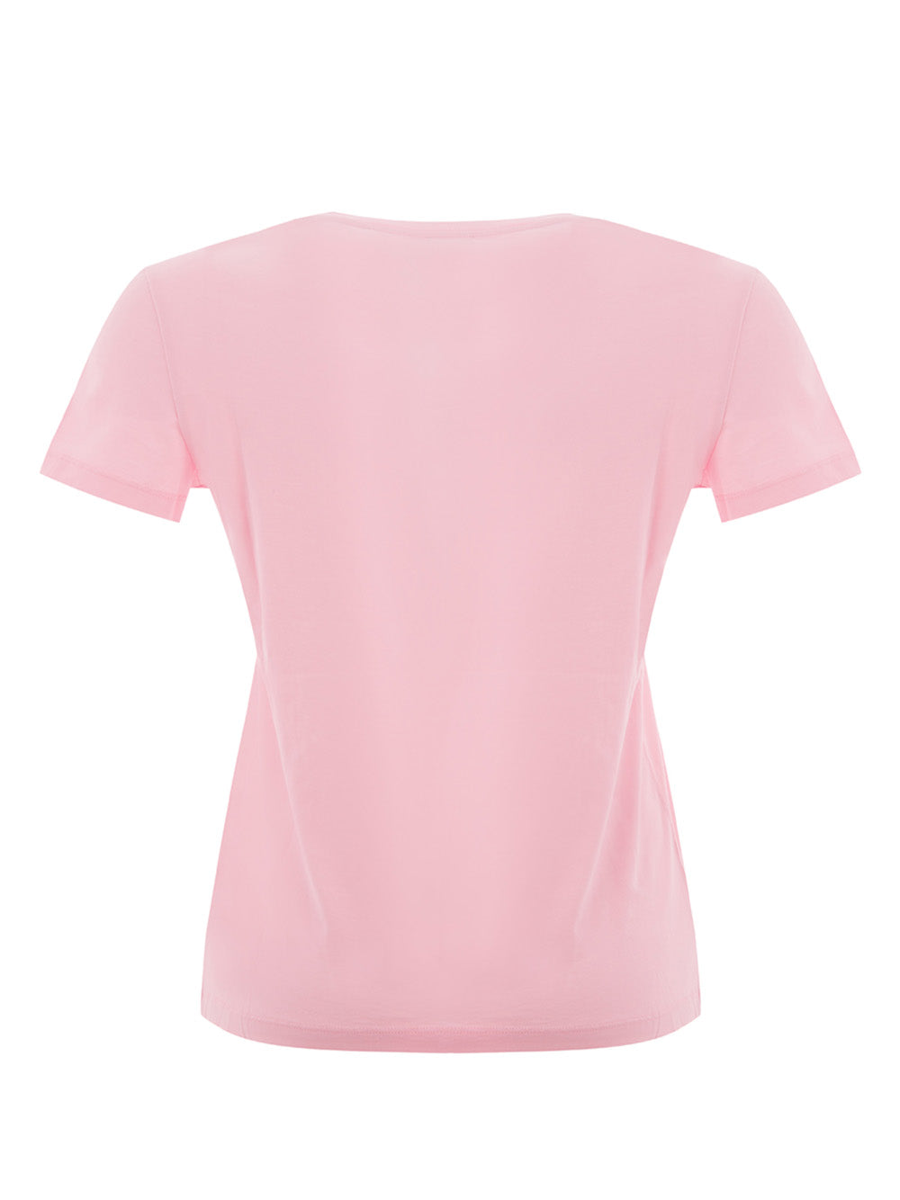 Pink Cotton T-Shirt with Eye Front Printed