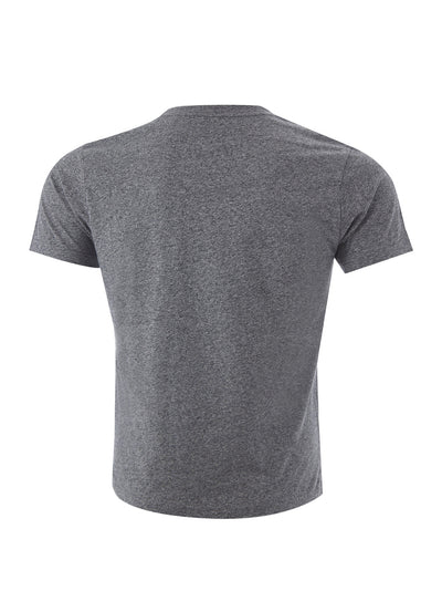 Grey Cotton T-Shirt with Contrasting Eye Print on Front