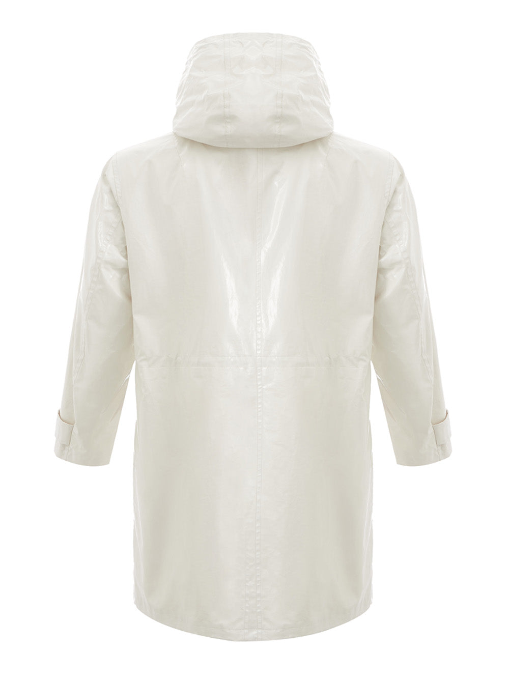 White Long Raincoat