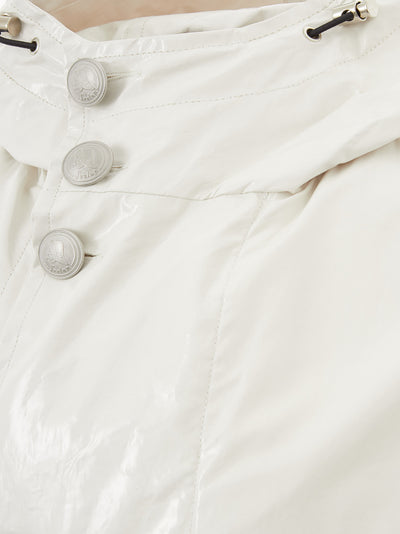 White Long Raincoat