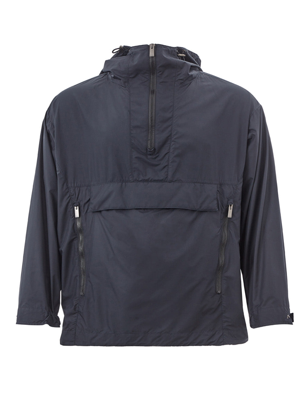 Blue Tech Fabric Jacket-Cape