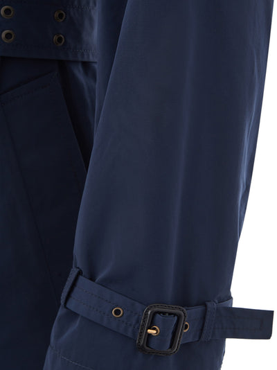 Blue Tech Fabric Classic Trench