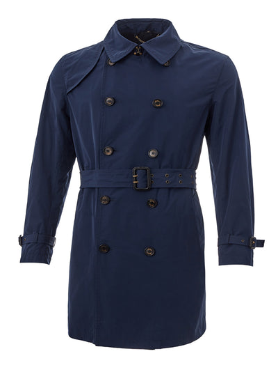 Blue Tech Fabric Classic Trench