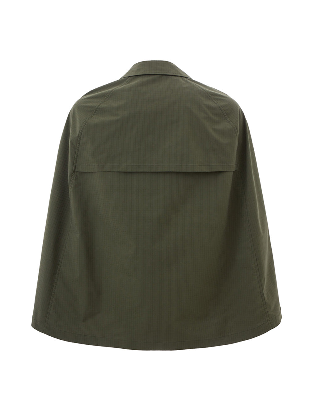 Green Tech Fabric Cape Jacket