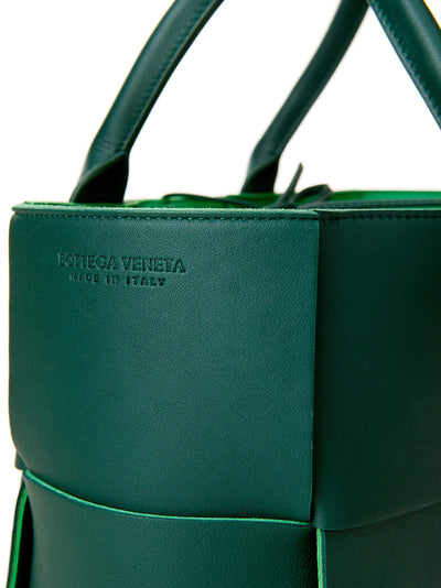 Green Leather Tote Arco Bag