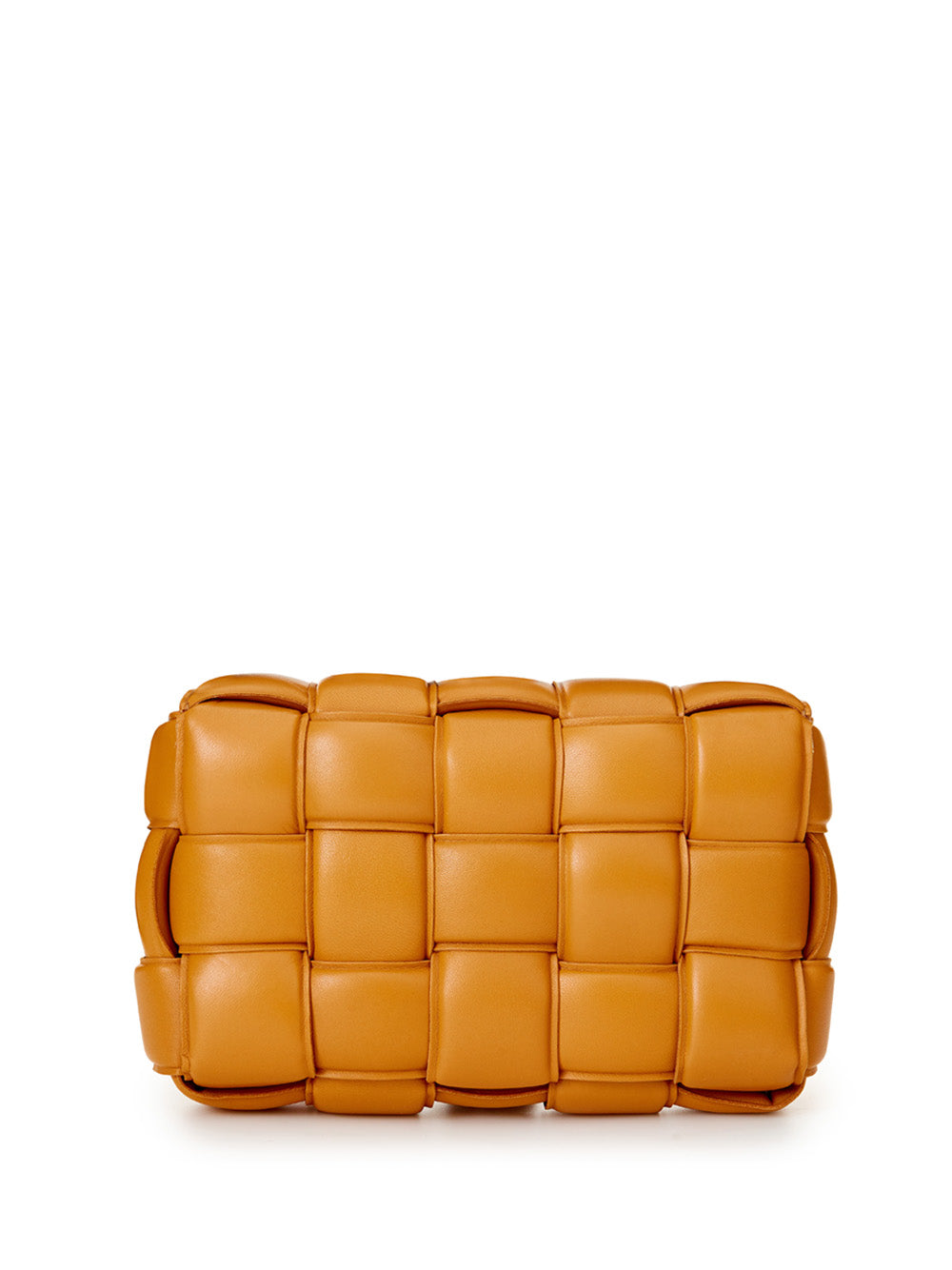 Caramel Padded Cassette Leather Cross Body Bag