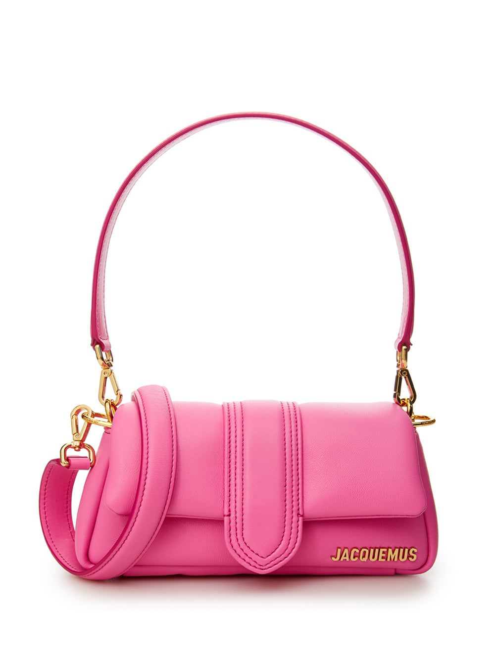 Fuxia Leather Le Petite Bambimou Shoulder Bag